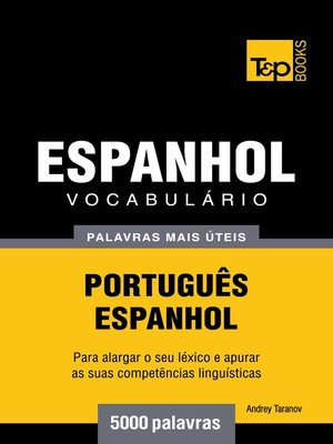 cover image of Vocabulário Português-Espanhol